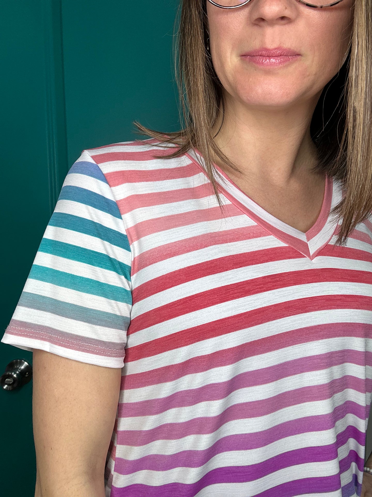 Pastel Striped Top-1519